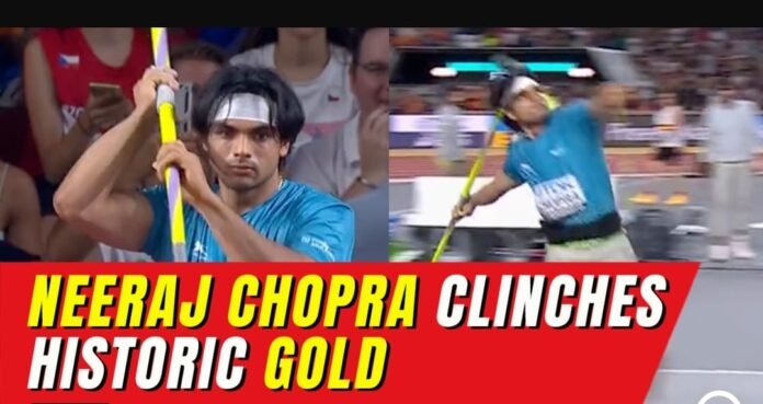 Neeraj Chopra wins gold medal in World Athletics Championship
