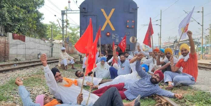 rail roko protest in punjab