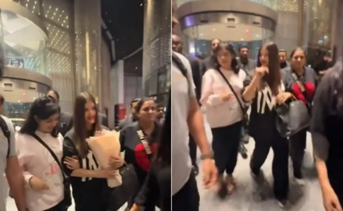 Aishwarya Rai Bachchan and Aaradhya Arrive in Dubai for SIIMA 2024: Fans Concerned About School