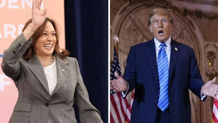 kamala harris & donald trump