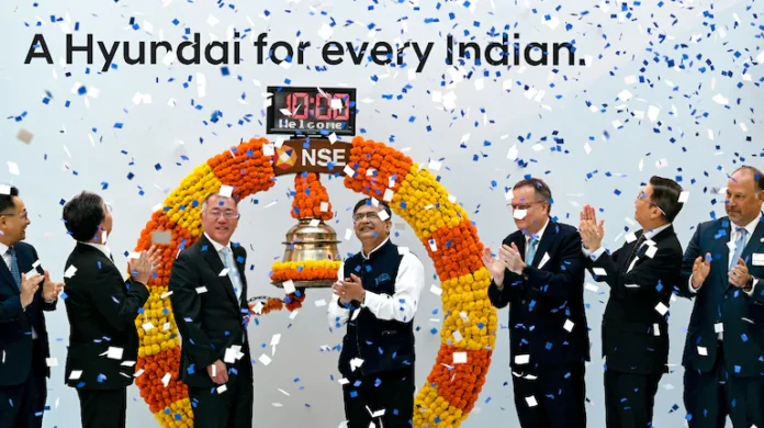 hyundai motor india listing NSE ceremony