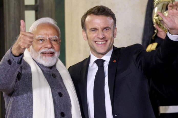 emmanuel macron and modi