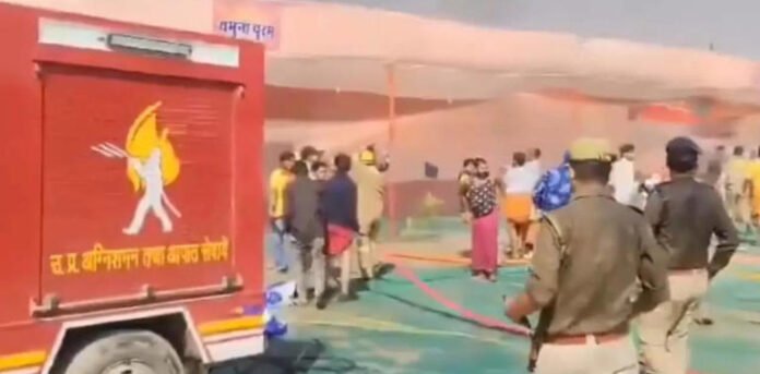 another fire breaks out at maha kumbh mela,