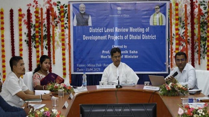 CM manik saha with other officials