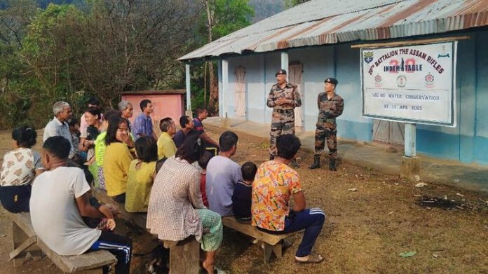 Mizoram: Assam Rifles promotes water conservation in Lungpuk-III