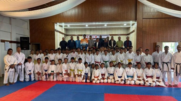 Karate students