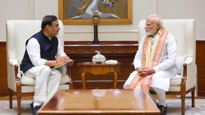 himanta biswa sarma and PM Modi