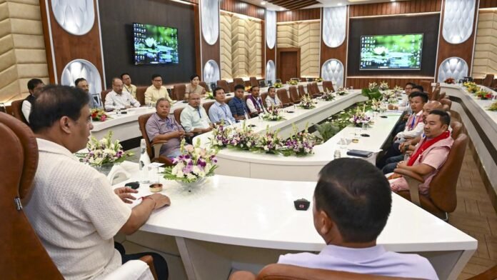 himanta biswa sarma with other ministers