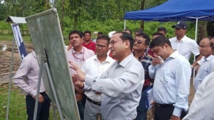 NFR General Manager inspects site for new wagon workshop in Assam NFR GM Chetan Kumar Srivastava inspecting the proposed site for wagon workshop in Assam