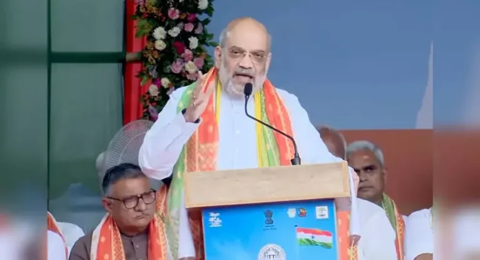 Amit Shah lays foundation for Janaki temple at Punaura Dham Amit Shah at foundation stone ceremony of Janaki temple in Bihar’s Punaura Dham