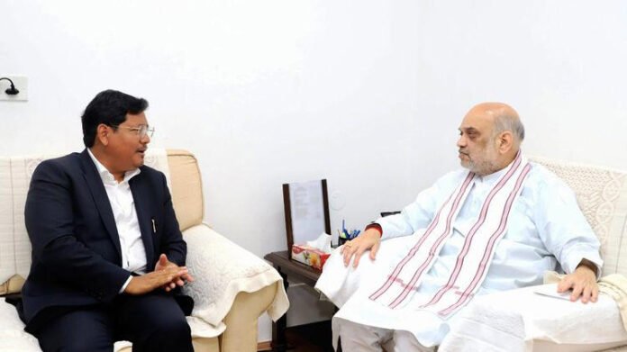 meghalaya cm and amit shah