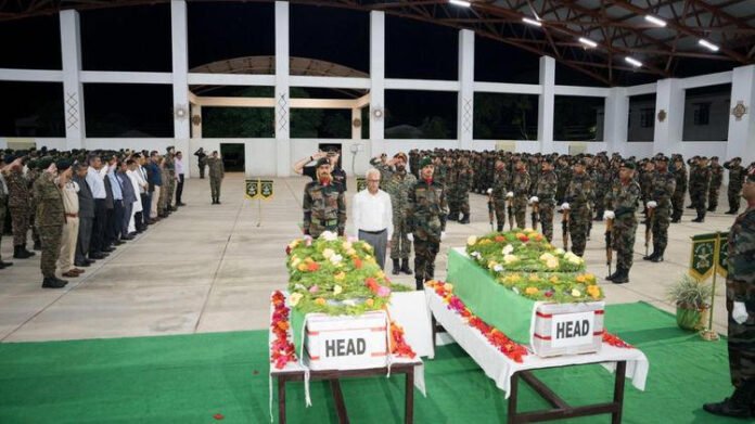 Manipur governor reviews security, honors martyred Assam Rifles soldiers