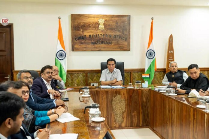 Mizoram CM meets representatives of IPE Global to develop first planned city in state