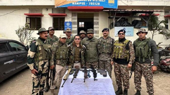 Arms cache recovered in Churachandpur, Manipur DGP reviews district security