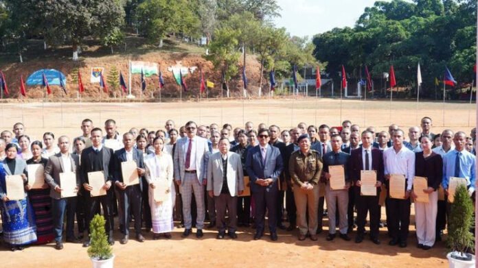 Meghalaya CM hands over appointment letters to 76 newly recruited police sub-inspectors