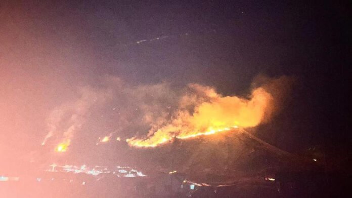Massive wildfire near Indo-China Border in East Sikkim triggers explosions