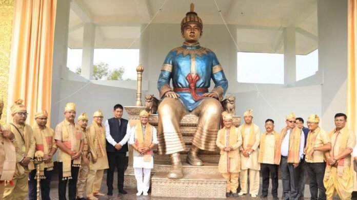 Assam CM unveils grand statue of Swargadeo Chaolung Su-Ka-Pha at Guwahati's Notboma