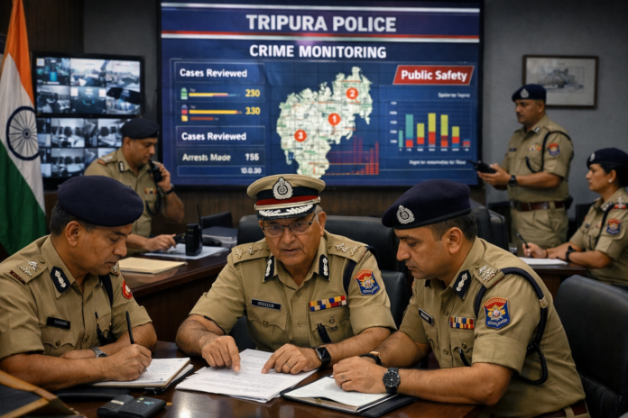 Tripura Police Monitoring Public Safety Public Safety Focus in Tripura March 2026