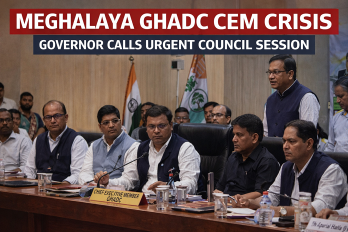 Meghalaya GHADC CEM crisis session called by governor amid political instability