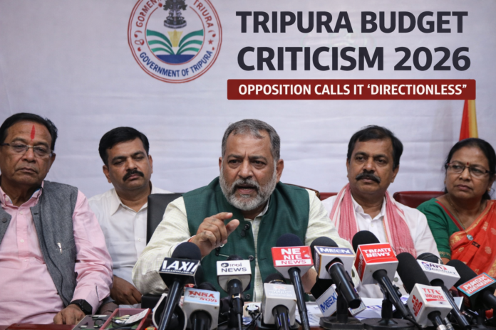 Opposition criticizes Tripura budget 2026 as directionless and not pro-people