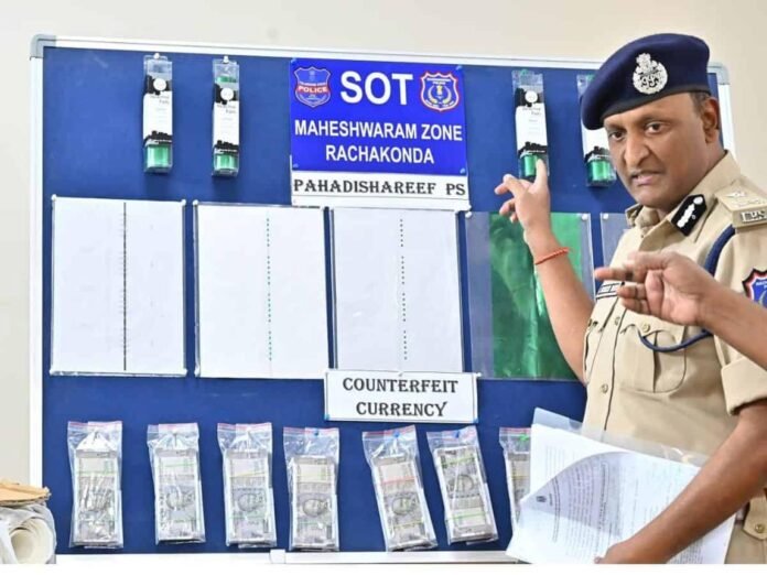 Police seizing counterfeit ₹500 notes in Sonamura, Tripura