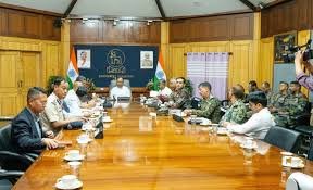 Manipur CM Chairs Security Meeting Manipur security review meeting after Bishnupur bomb attack led by CM Khemchand