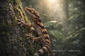 New Bent-Toed Gecko Discovered in Kokrajhar Kokrajhar gecko species discovery showing newly found bent-toed gecko