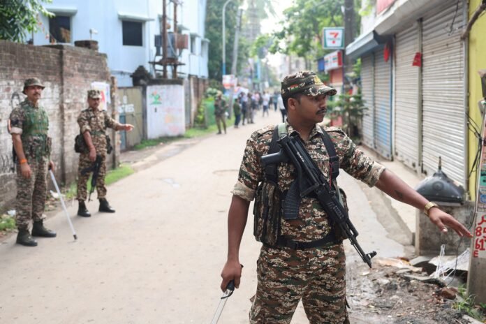 Police deployment in West Bengal amid allegations of post-poll political violence