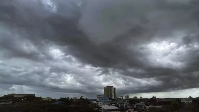Monsoon clouds gather over northeastern India as IMD forecasts normal seasonal rainfall for the region