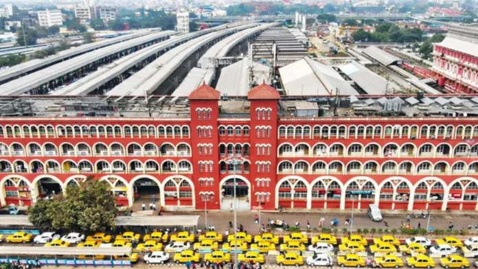 Howrah Station redevelopment concept showing modern passenger infrastructure and upgraded terminal design