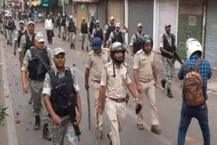 Enhanced security deployment across Itanagar ahead of a scheduled bandh