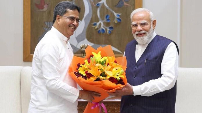 manik saha and pm modi tripura cm