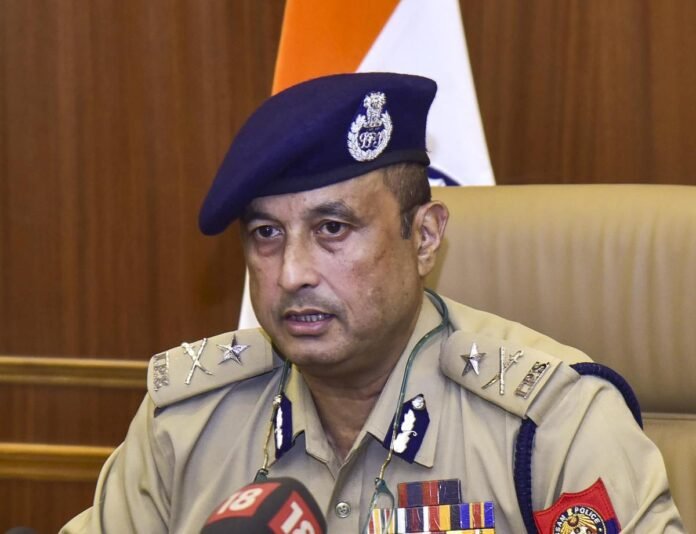Assam police personnel conducting security operations linked to terror funding and recruitment investigation