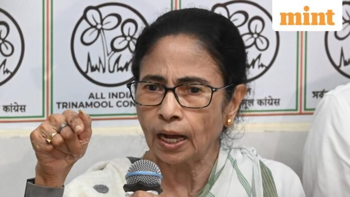 Mamata Banerjee addressing media after election defeat while outlining future political strategy