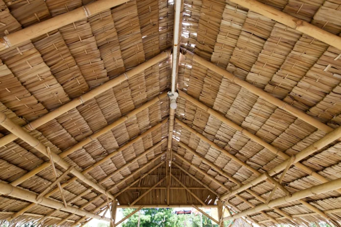 Engineered bamboo construction materials produced in northeastern industrial parks for sustainable real estate projects in West Bengal