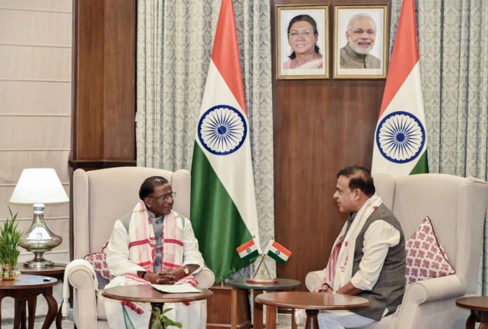 Himanta Biswa Sarma serving as caretaker chief minister of Assam before NDA swearing-in ceremony
