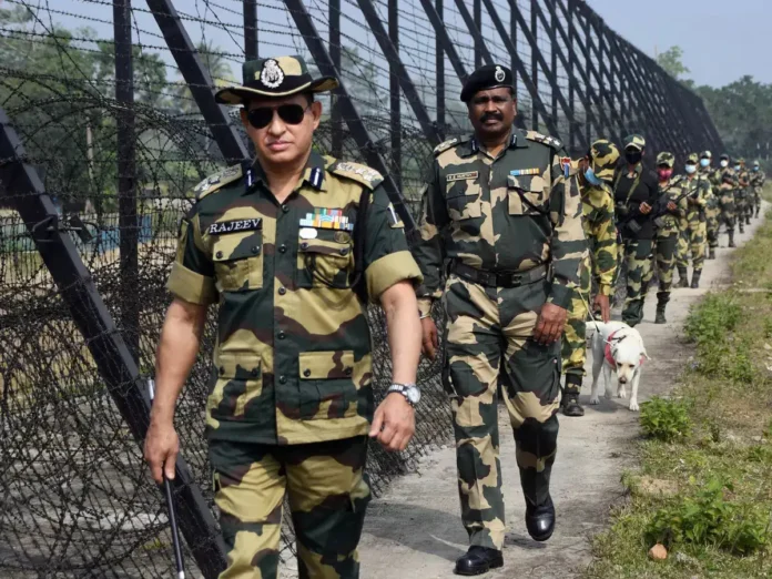 Senior BSF official Princee Rani assuming charge as new Inspector General in Tripura border security administration.