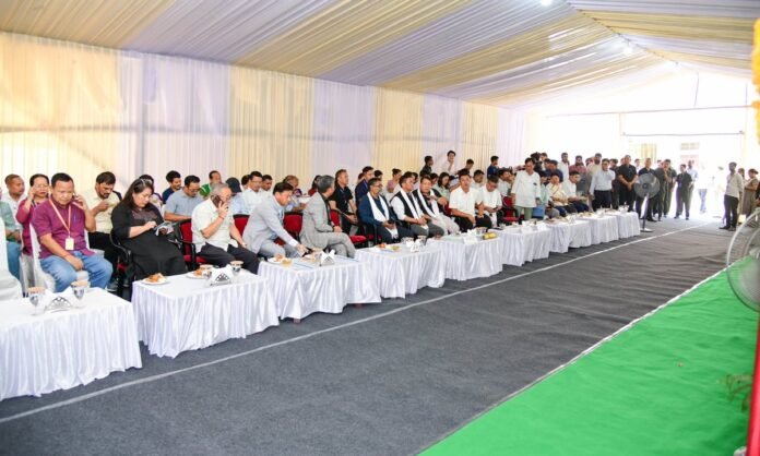 Foundation stone ceremony for the new SEOC-cum-SDMA disaster response operations building in Itanagar