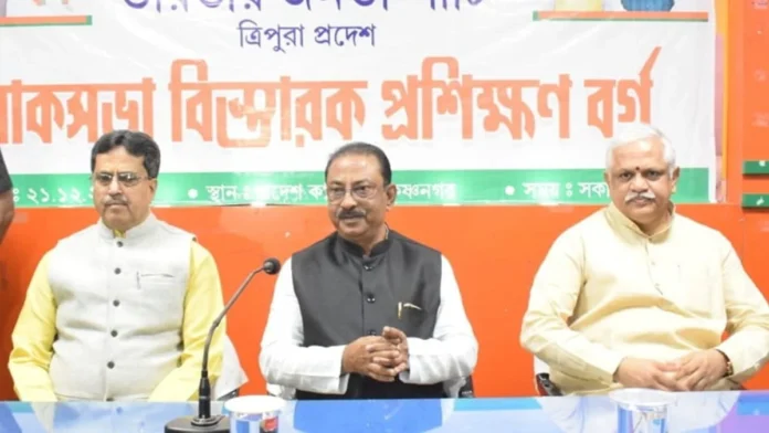 Reports of internal friction within BJP in Tripura after ministerial appointments