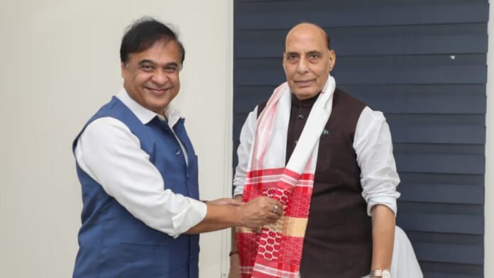 Assam Chief Minister meeting Defence Minister Rajnath Singh to discuss defence manufacturing investments and industry expo