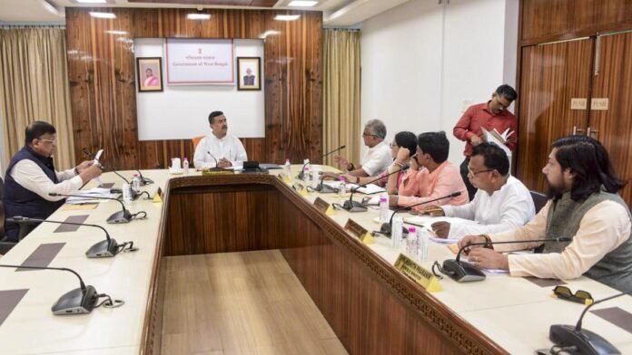 West Bengal cabinet meeting announcing Annapurna Bhandar and revised welfare policies