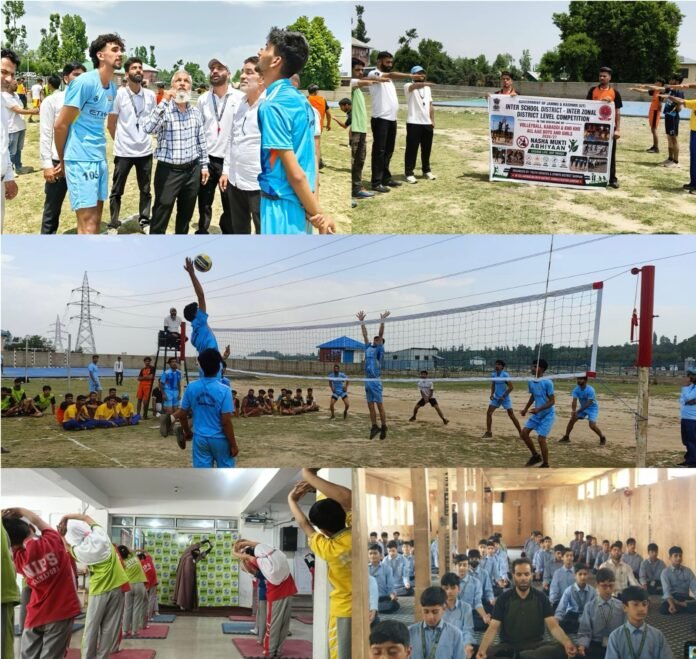 Young athletes participating in local sports competitions organized under the Drug-Free Week campaign in West Tripura.