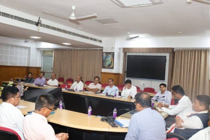 Tripura Minister Bikash Debbarma discussing the Tripura Guerrilla Reintegration Dialogue and rehabilitation efforts for former guerrilla returnees.