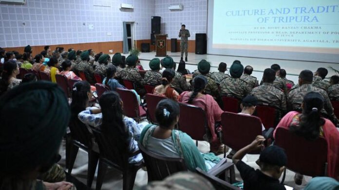 AA25MTHY Indian Army hosts lecture on Tripura's cultural heritage at Agartala Military Station