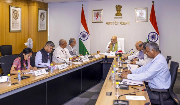 AA25YI40 Amit Shah reviews steps taken by govt to strengthen cooperative banks