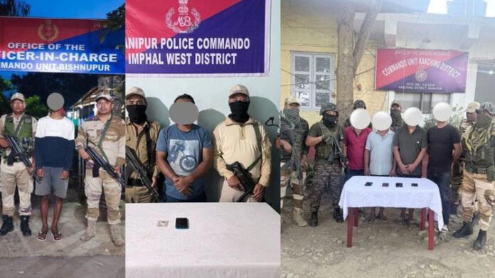 Manipur Police arrest nine militants linked to grenade attacks, extortion network
