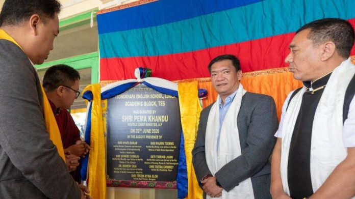 AA267VXi Arunachal CM inaugurates new academic block at Tsongkhapa English School in Lungla