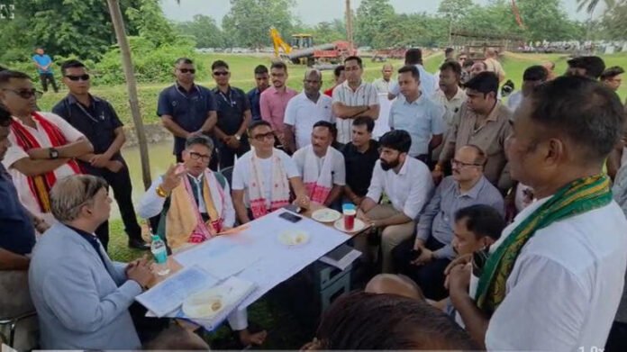 Assam's first underground irrigation project takes shape in Boko; minister Piyush Hazarika reviews progress