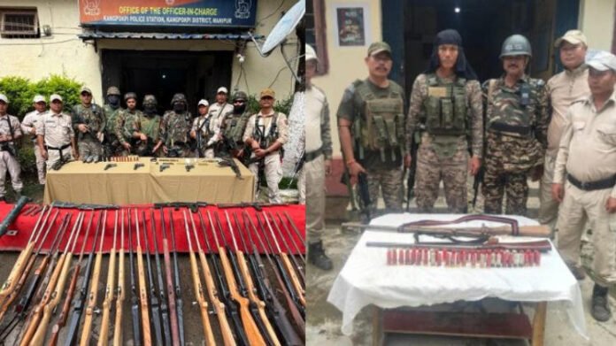 Manipur: Security forces recover arms, ammunition and explosives in separate operations