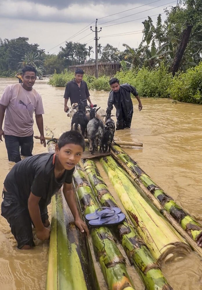 Assam flood situation worsens; one missing, 45,500 hit